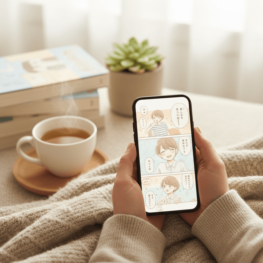 日常系や癒し系漫画をスマホで無料で読む!隠れたコストと時間効率を最大化する公式アプリ戦略