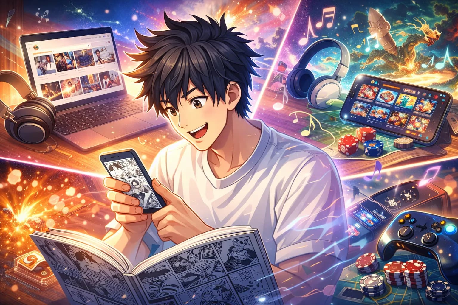 漫画以外にも楽しめる!自宅や移動中にできるおすすめ娯楽まとめ