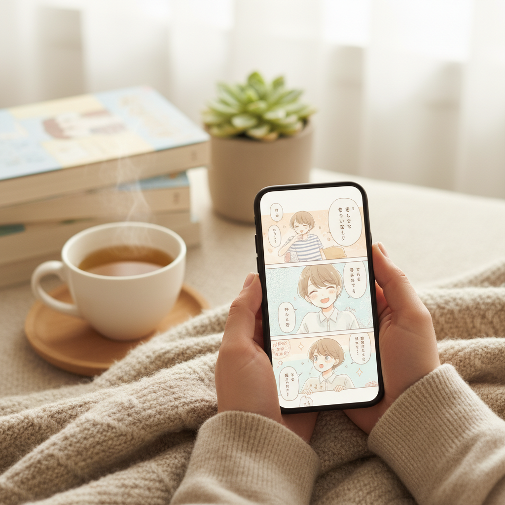 日常系や癒し系漫画をスマホで無料で読む！隠れたコストと時間効率を最大化する公式アプリ戦略